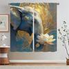 Like a Lotus Pond Heart Indi Bodhi Curtains Child Room Ready Curtains Cheap Things With Free Shipping for Home Blind Curtain