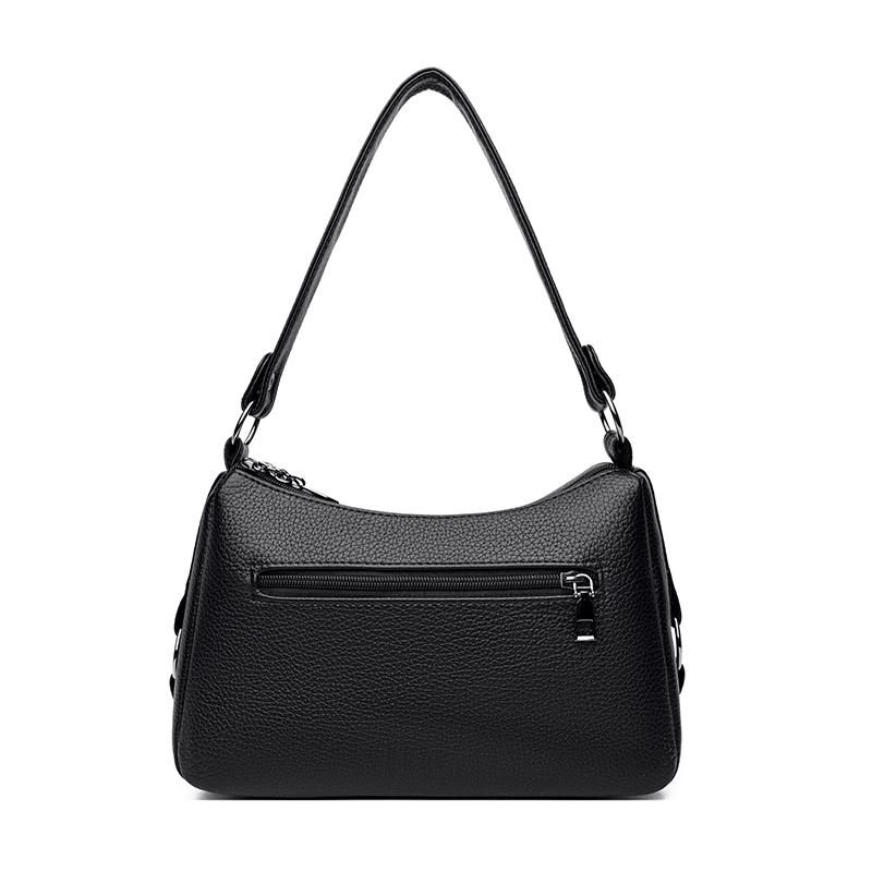 Multi-layer Shoulder Bag Middle-aged Mother Bag PU Messenger Bag