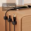 Magnetische Kabelclips, selbstklebend, verstellbarer Kabelhalter, Kabelhalter, Manager, Home-Office-Desktop-Kabel-Organizer