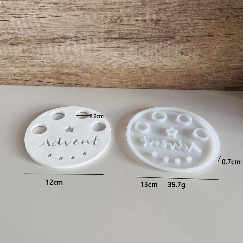 Round Silicone Mold For DIY LED Candle Holders Sturdy And Easy To Demold For Creative Homes Decors Projects