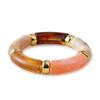 Mixed Color Bamboo Tube Acrylic Elastic Bracelets For Women Men  Resin Chunky Elbow Beaded Bangle Stack