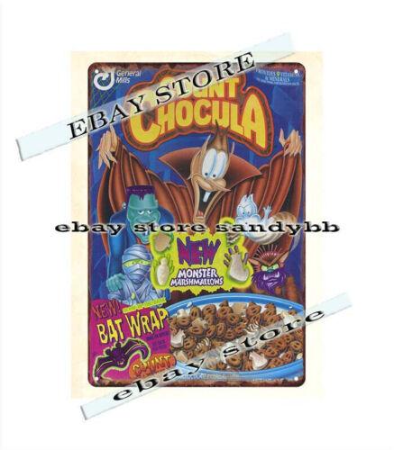 1990s Count Chocula cereal metal tin sign man cave living room wall decorAluminum 20x30cm（7.8x11.8inch）
