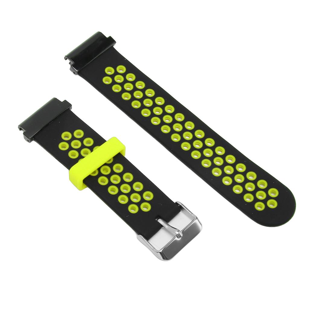 Watch Band Silicone Quick Release Adjustable Sport Watch Smartwatch Strap Replacement for Amazfit Falcon 22mm Black Green