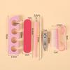Portable PVC Cuticle Scraper & Nail Clipper Set - Nail Art Tool Kit