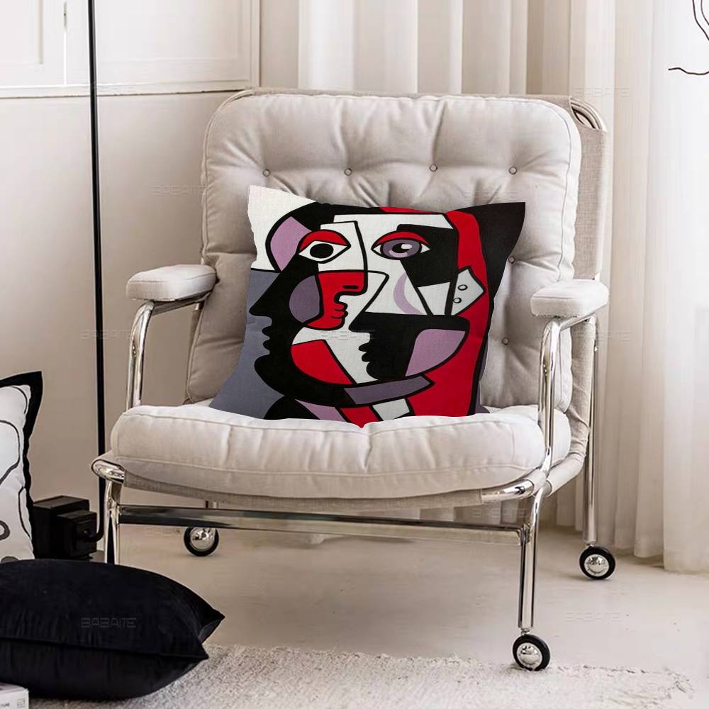 Picasso Abstract Art Cushion Cover Car Throw Pillow Case For Sofa Car Christmas Gift 40x40cm 45x45cm