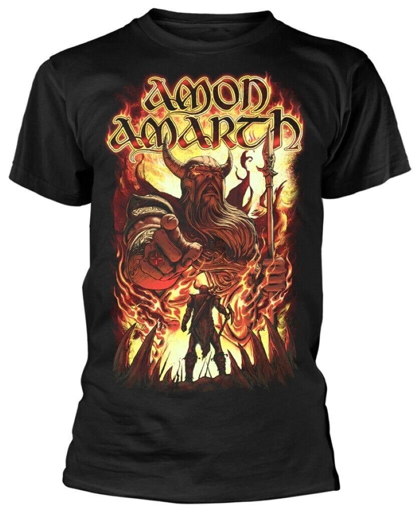 Officially licensed Amon Amarth Oden Wants You Mens Black T Shirt Classic Tee S