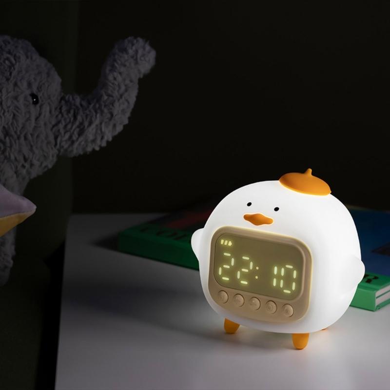 Duck Alarm Clock,Ok to Wake Clock Alarm Clock with Night Light for Kids Bedsides Alarm Clocks Birthday Gift Boys Girls