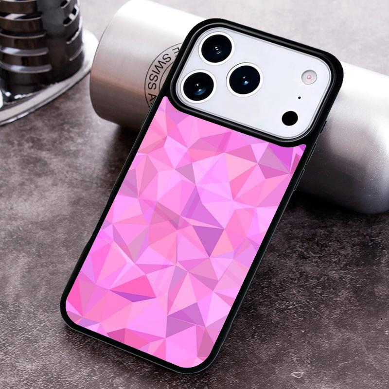 

Geometric Abstract Crystal Phone Case for iPhone 17 16 15 Pro Max Air 14 13 12 11 Plus Shockproof Cover iPhone 12