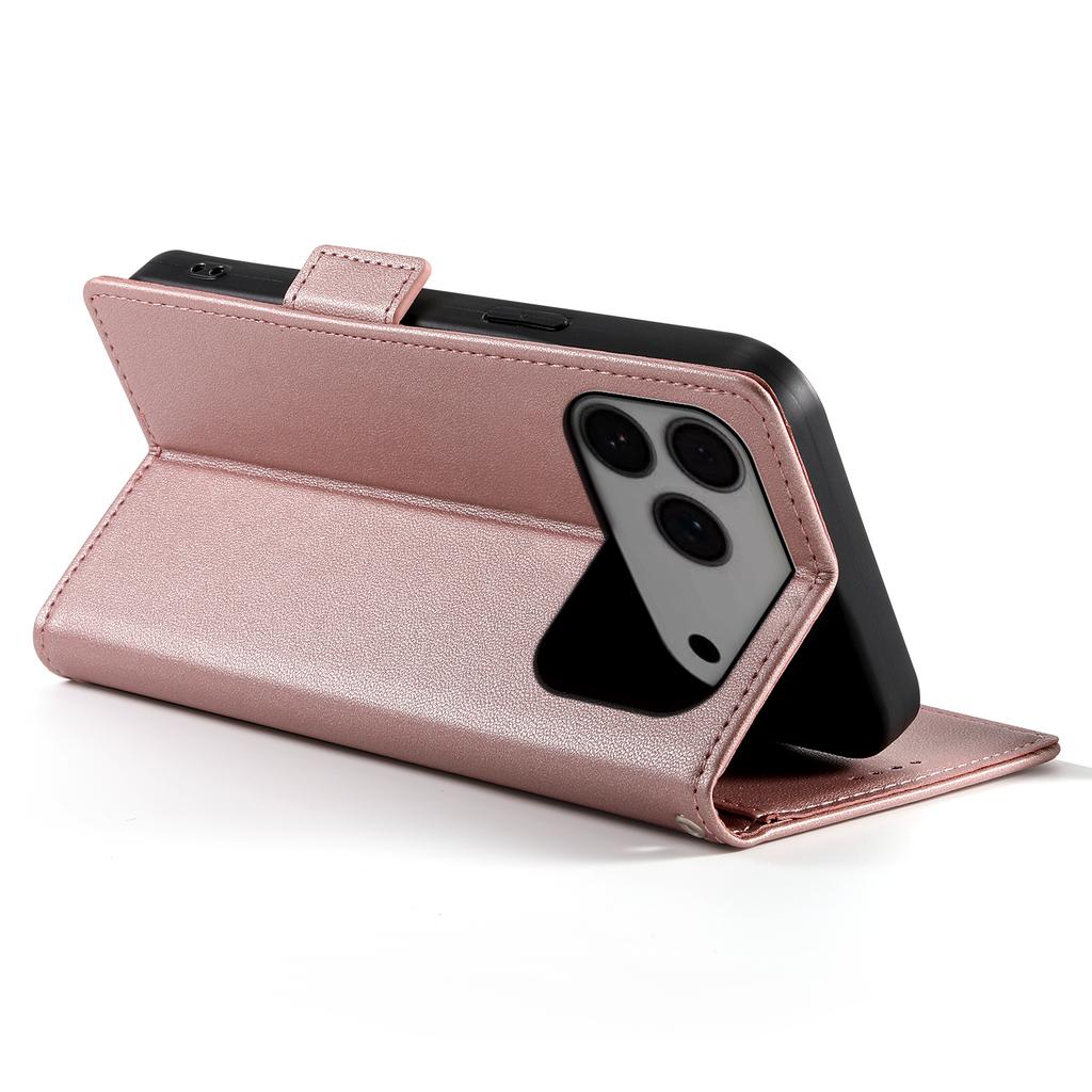 For iPhone 17 Pro Max Stand Case PU Leather Wallet Phone Cover