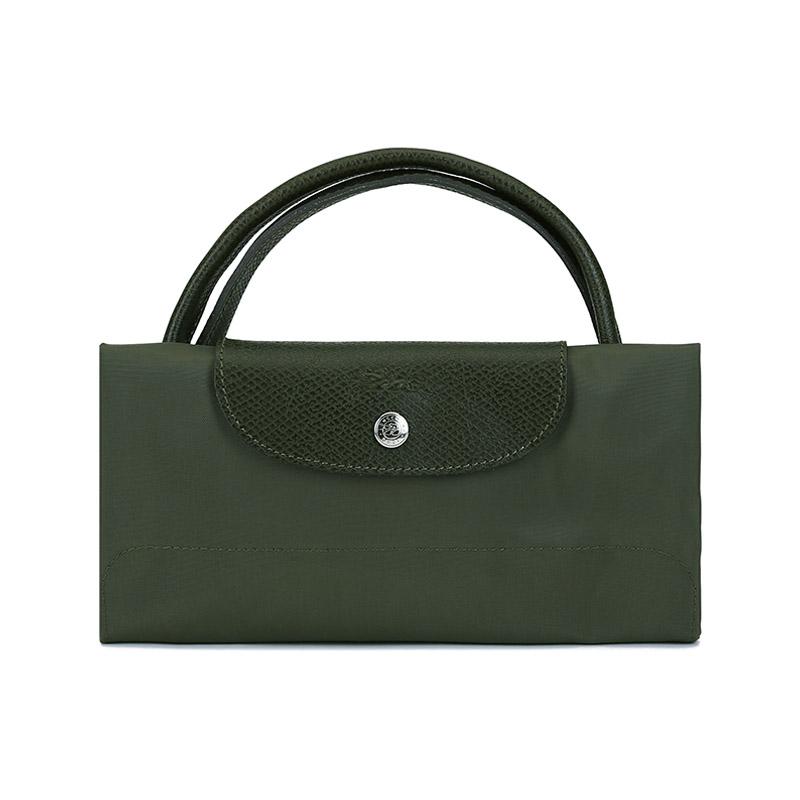 Longchamp Le Pliage Green 45 Short Handle Large Capacity Canvas And Leather Tote Bag Women tote bags 1624919479