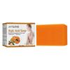 Kojic-Säure-Seife enthält Palmkernöl, Papaya-Extrakt und Olivenöl