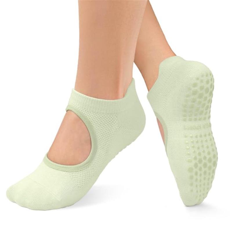 Women's Non-slip Mesh Yoga Socks - Breathable Summer Fitness & Running