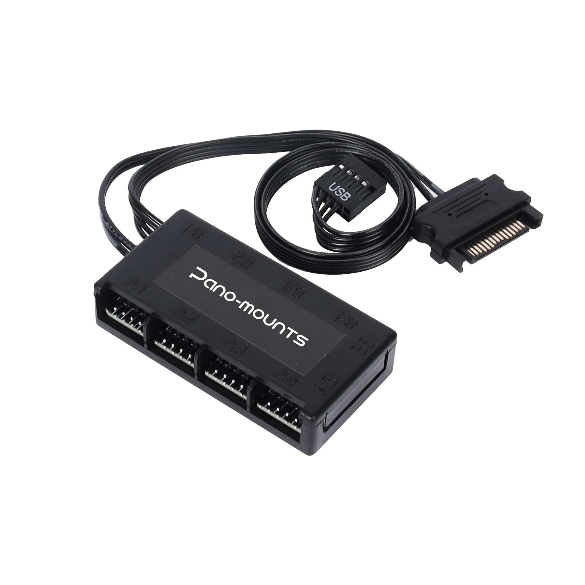 

Internal USB USB Expansion Hub with SATA Compact USB Splitter Dual Display Ideal for PC Cable Black Pano-mounts Hub, Magnetic, Motherboard, 2.0 Hub, чёрный