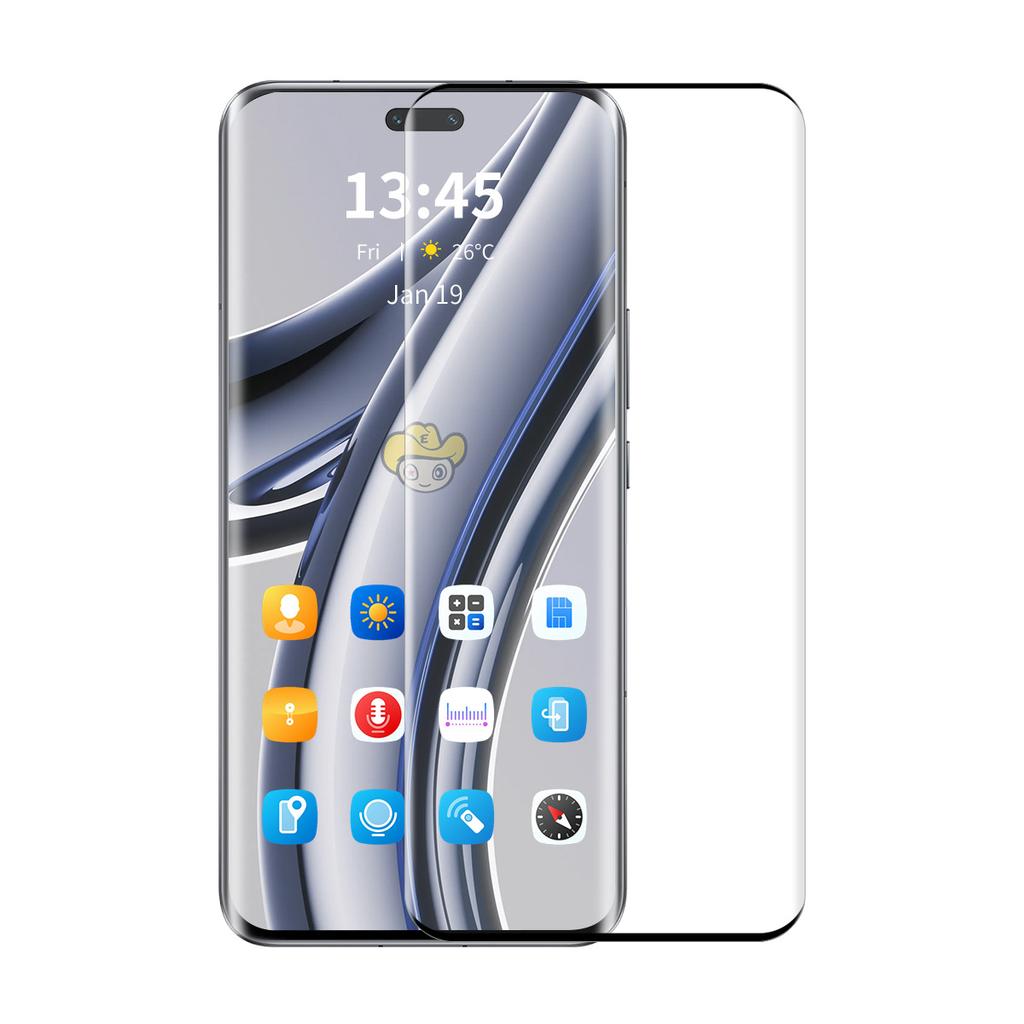 For Honor 300 Pro Tempered Glass ENKAY HAT PRINCE Screen Protector 3D Curved Clear Screen Film Support Fingerprint Unlock