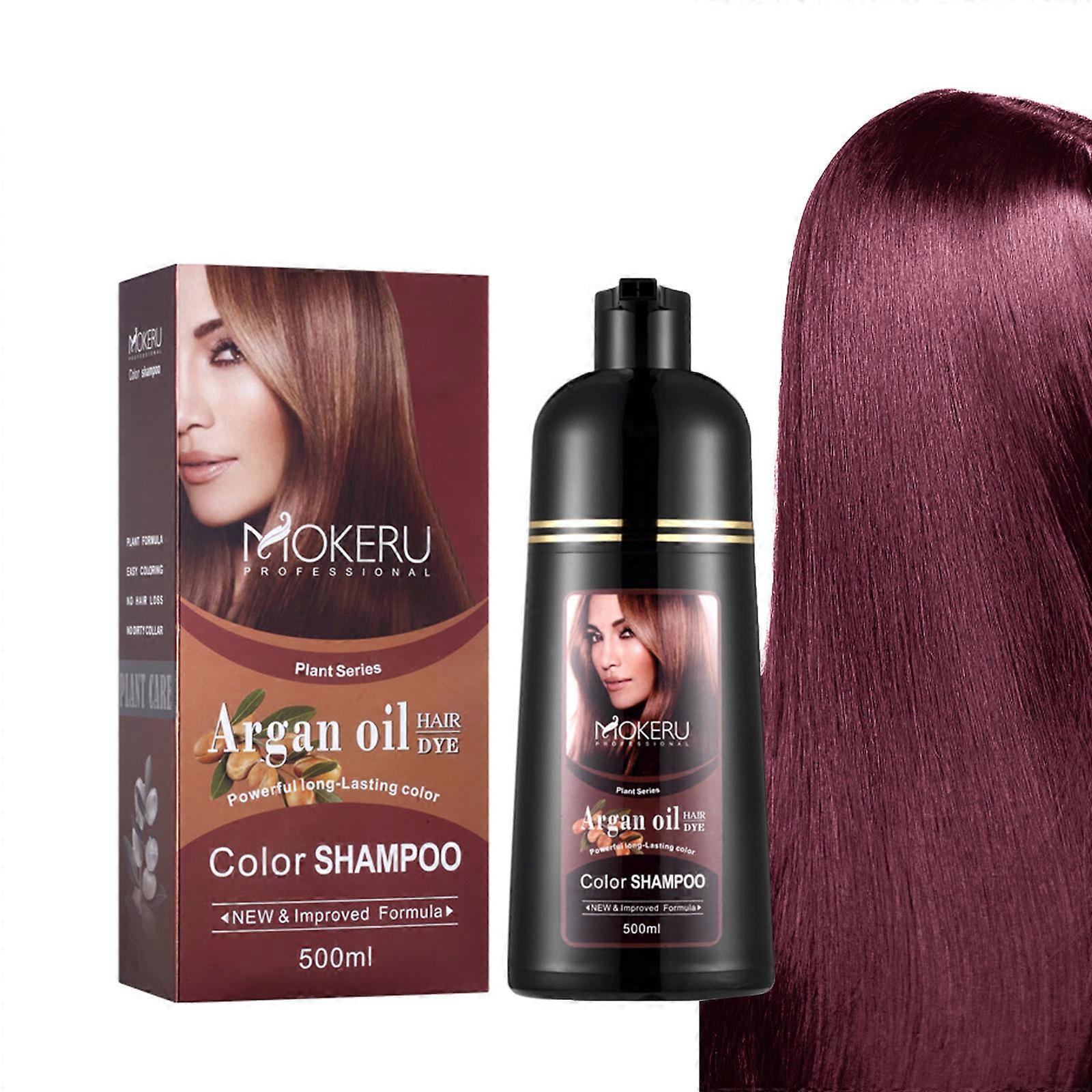 Argan Oil Black Hair Dye Shampoo