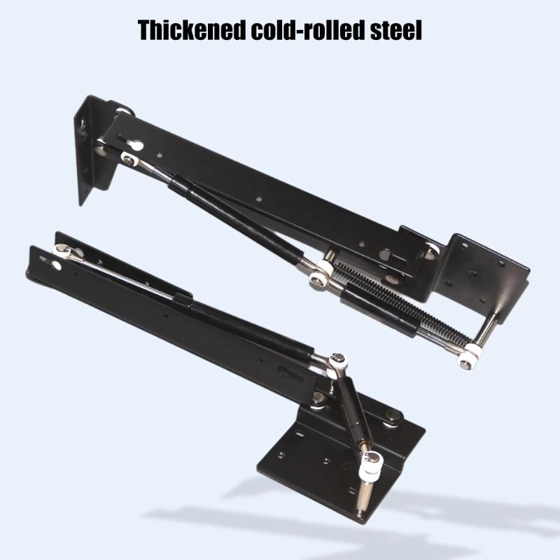 Hydraulic Buffer Concealed Flip Down Stool Hardware Convenient for Wall Mounted Shoe Cabinets and Furniture Hardware
