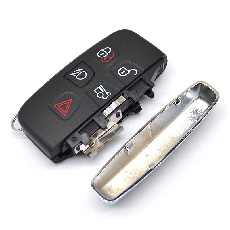Car Key Shell 5buttons for Jaguar XJ XF XE F Land Rover Range Rover Sport Evoque Vogue KOBJTF10A Remote Key Case Blank