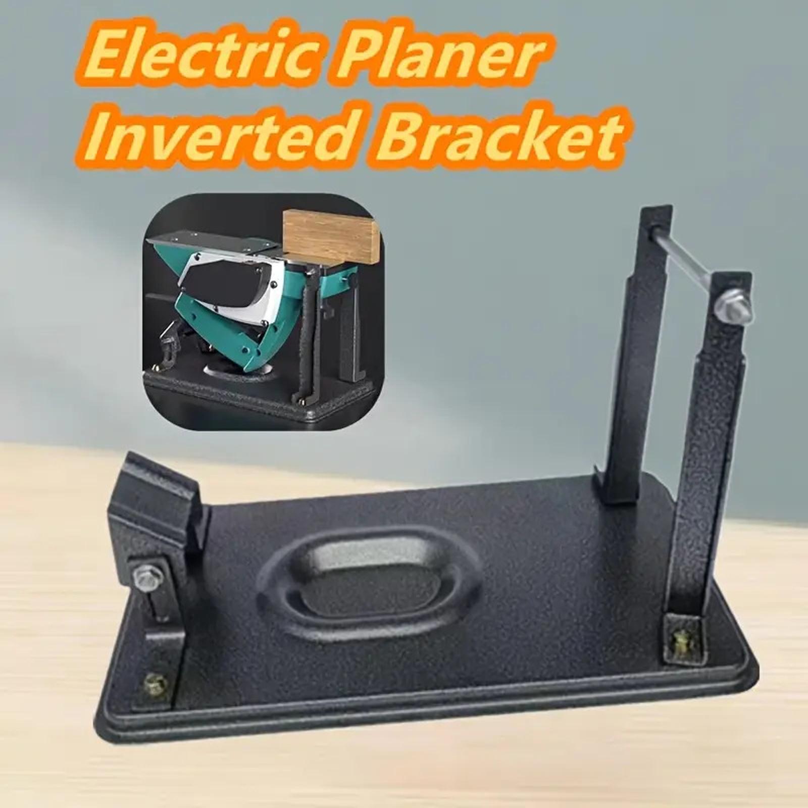 

Heavy-Duty Steel Electric Planer Inverted Bracket Woodworking Reverse Mounting Stand Carpenter Fixed Base for Electric Tool One Size