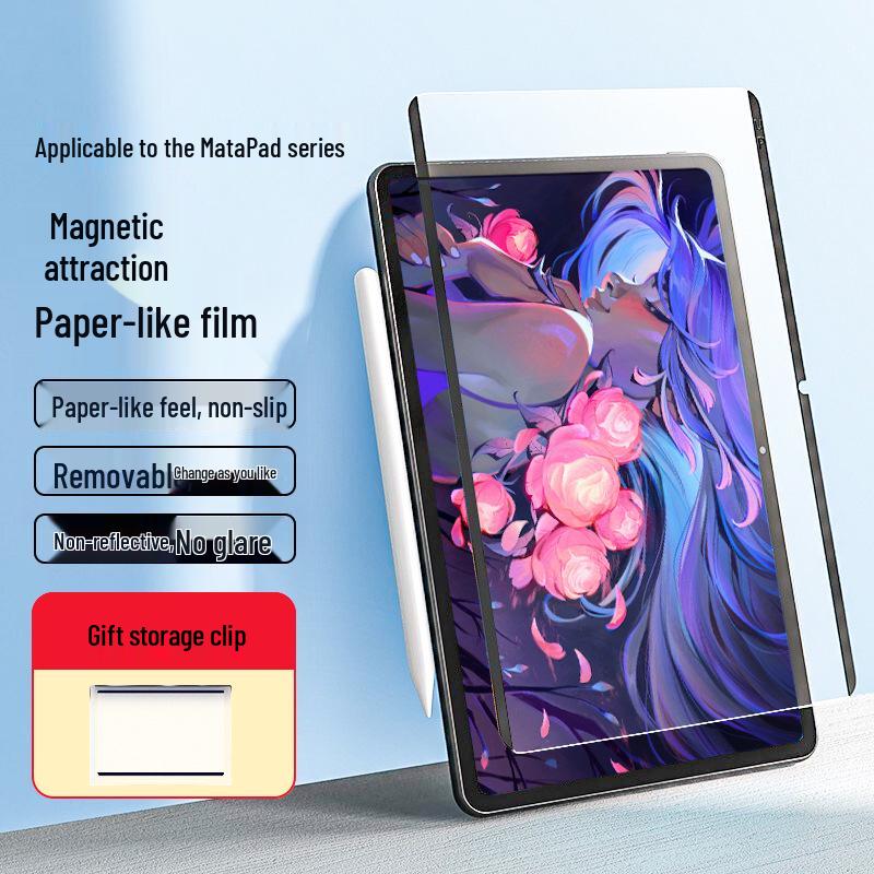 Premium Paper-Like Magnetic Detachable Film for MatePad11, MatePadPro11, and Honor 13-inch Tablets