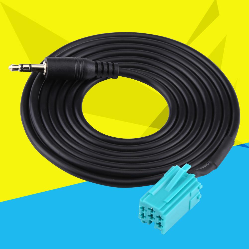Car 6 Pin to 3.5mm Connector Auxiliary Cable For Renault Update List Automobile Data Line