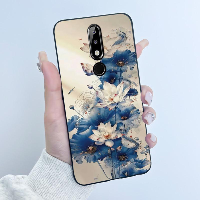 Casing For Nokia 5.1 Plus 6.1 Plus X5 X6 Luxury Dragon Cute Cool Boys Girls Soft silicon Phone Case Back Cover Black Matte Shell