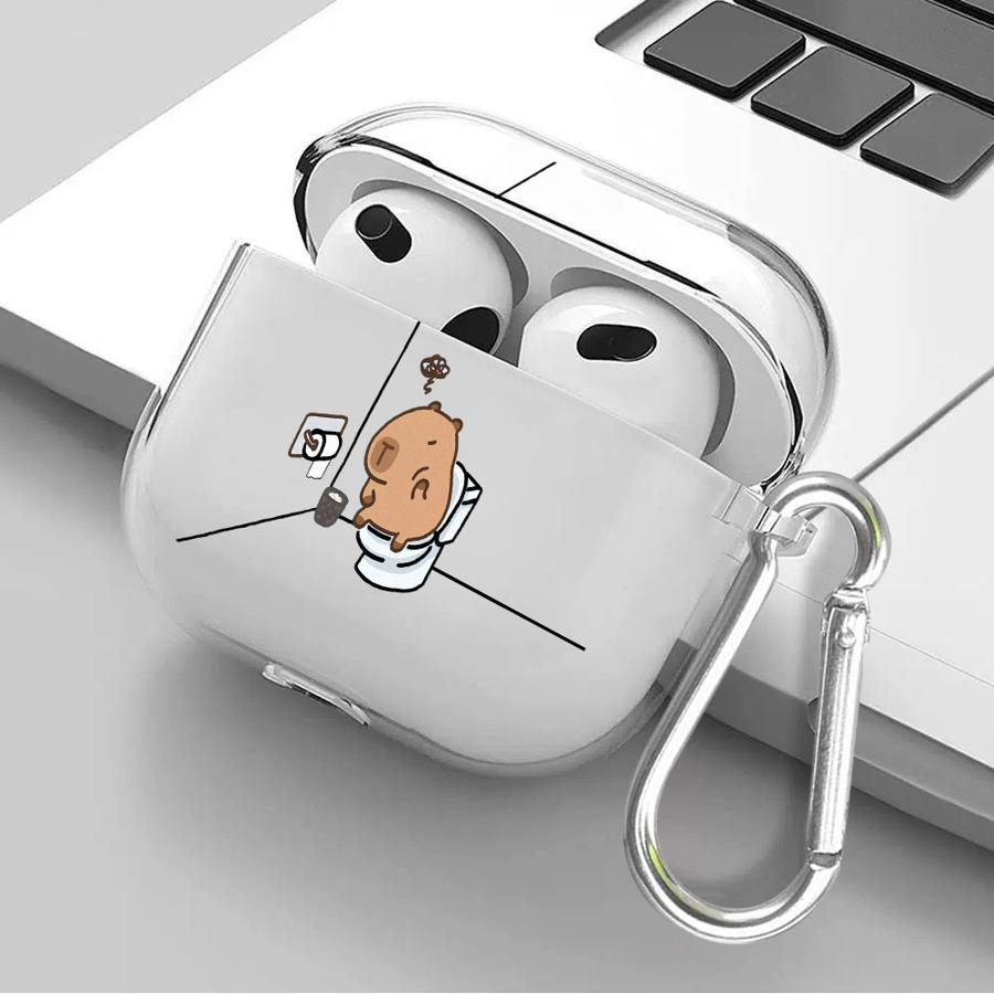 Case For Airpods Pro2 Pro3 2 4 1 3 Pro Clear Earphone Cases Cover Cartoon Guinea Pig