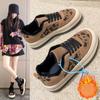Wintermode Luipaardprint Damesschoenen Plus Fluweel Warme Schoenen Comfortabele Casual Sportschoenen