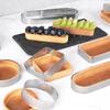 304 Stainless Steel 5pcs Thickened Perforated Baking Tools High Temperature Resistant Mousse Cake Circle Set Non Stick