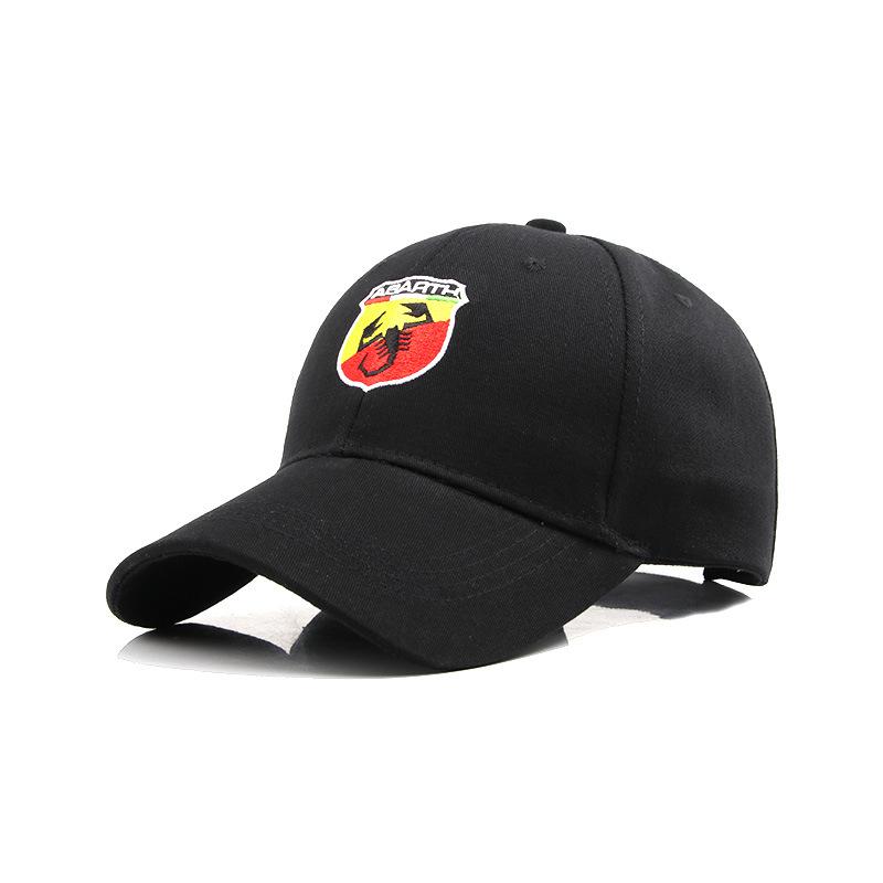 Car Emblem Original Outdoor Sports Hat Embroidery Baseball Caps Sunscreen Hat For Fiat Abarth 500 Tipo FR Panda Argo Freemont Vi