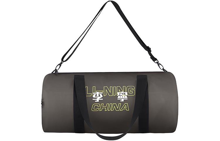 Li Ning Polyurethane Table Tennis Bag, Sports Bag, Bucket Bag, Handbag Regular Unisex Black ABLS165-2