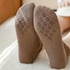 Women's Autumn Winter Thickened Warm Fleece Socks Lace Ankle Socks Non-slip Floor Socks
