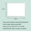 1 Set 16" X 12" Wall Mounted Whiteboard Small Double-Sided Graffiti Drawing Board With 3 Markers & 4 Magnets Dry Erase Board