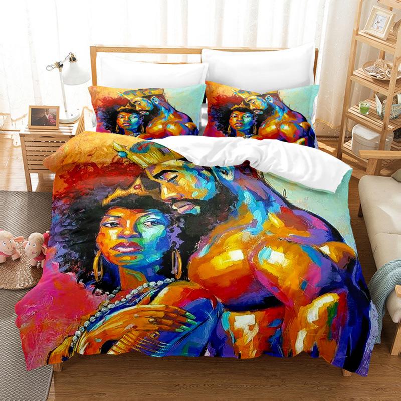 Bedding Kit Oil Painting Starry Sky Pattern Two-Piece Set 3D Digital Printing Three-Piece Set