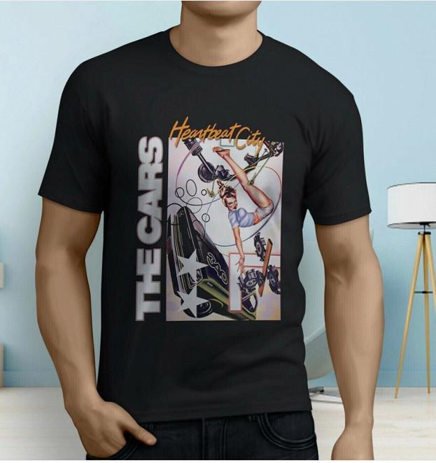 

Rare The Cars Heartbeat City Rock Band Cotton T-Shirt 4XL
