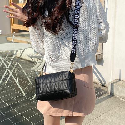 Xia Qiu Women's Diamond Bag Embroidery Thread Camera Bag Printing Oblique Span Shoulder Change Bag