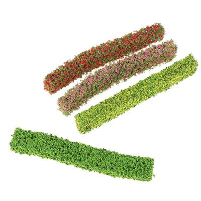 2Pcs Shrub Strips Green Sand Table Miniature Model Simulation Diy Grass Fence
