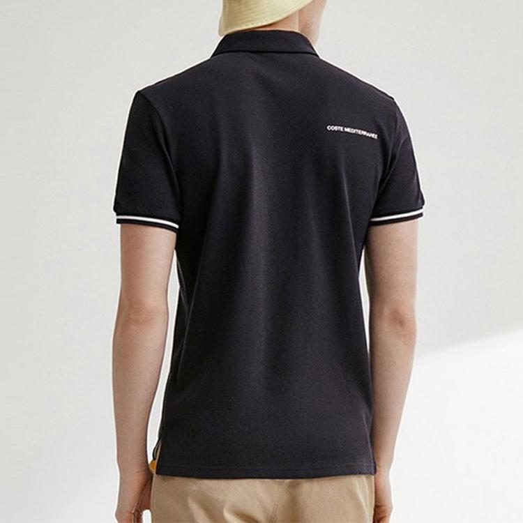 FILA Embroidered Logo Casual Sports Polo Shirt Men Tops Ultramarine-Blue F51M128114FNV