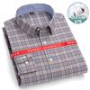 New 8XL Classic Causal 100% Cotton Plaid Shirts Men Long Sleeve Formal Social Soft Cozy Men Shirt Long Sleeve Slim Fit