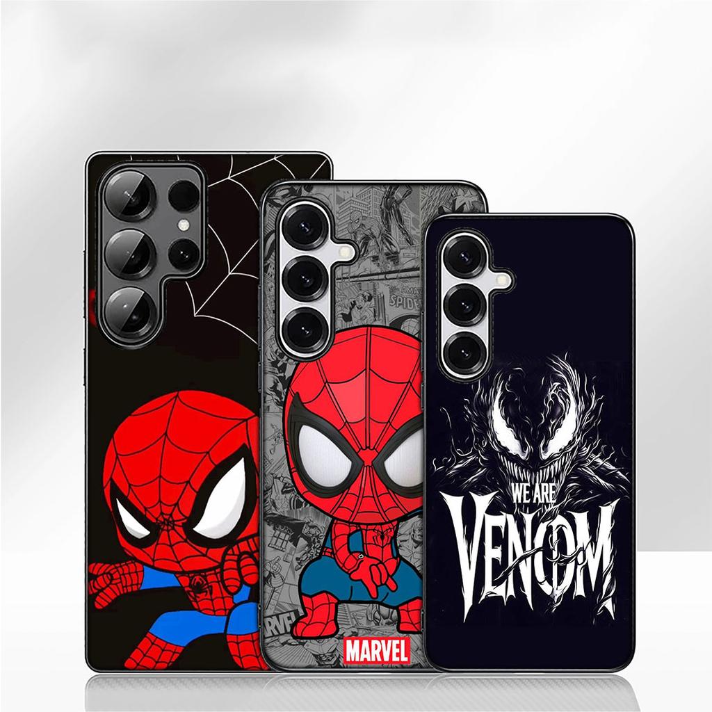 Hülle für Samsung Galaxy S25 S23 S22 S24 FE Ultra Plus A56 A05 A06 A15 A16 A57 S7 Edge Case Spider-Man Marvel Venom Spiderman
