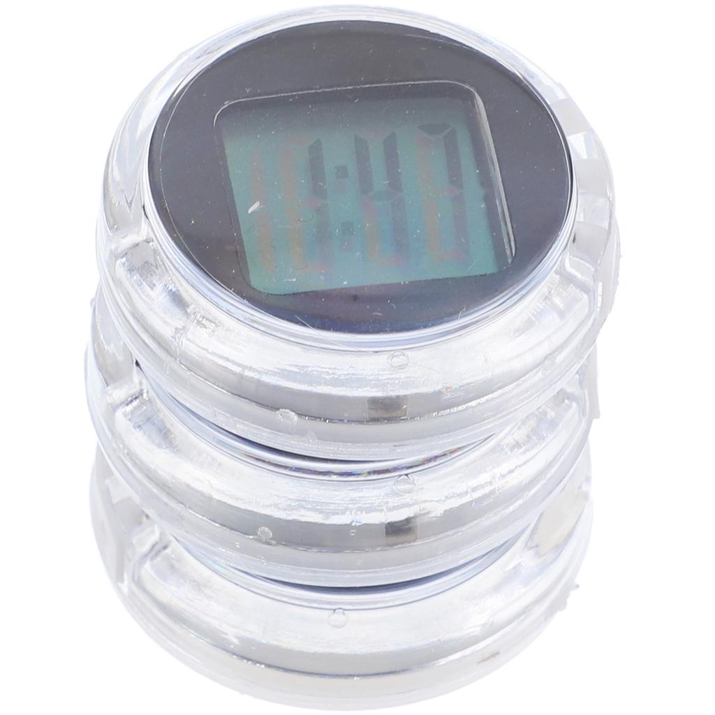 3Pcs Waterproof Electronic Mini Car Clocks ABS Plastic Stick-on Digital Clock Accurate Time Motorcycle Bicycle