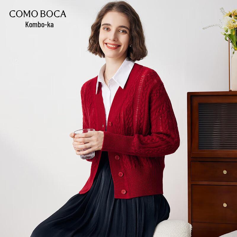 

Kemengboka Women s V-Neck Pure Cashmere Cardigan M