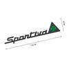 IXNT2 Metal Car Side Window Sticker Accessories for Alfa Romeo Alfa Romeo 159 156 147 4C Giulia Stelvio Giulietta Mito SPORTIVA Logo
