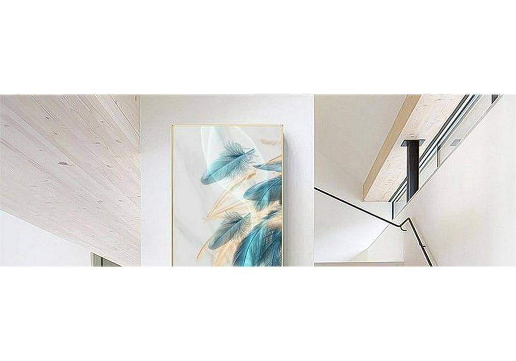 Slim Vertical Self-Adhesive Mural: Elegant Decorative Sticker for Entrance Hall or Corridor