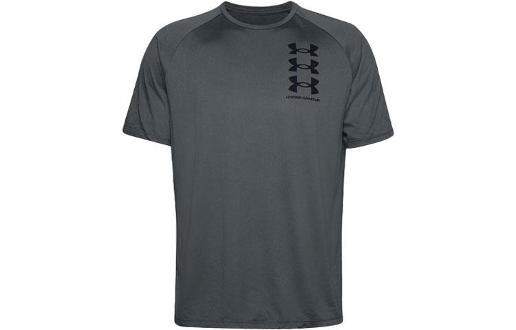 Under Armour Straight Fit T Shirt Men s Peach Gray 1361504-012 L