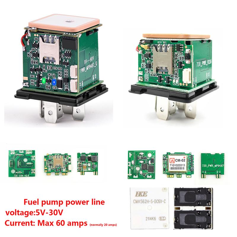 2G 4G CJ730 Plus 9-95V Relay GPS Tracker Car Motorcycle ACC Status Tow Away Power Off SMS Alarm Shock Move Call Cut Oil Locator
