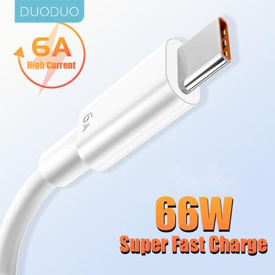 66W 6A Super Dart nabíjecí kabel Rychlý USB Type C nabíjecí datový kabel pro Xiaomi Poco M3 X3 NFC F2 Mi 11 9 Samsung Huawei OPPO