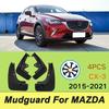 For Mazda CX-3 2015- Automotive Tire Mudguard Waterproof Prevent Mud Splashing Car Mud Flaps Fender Trim 4pcs Accessories