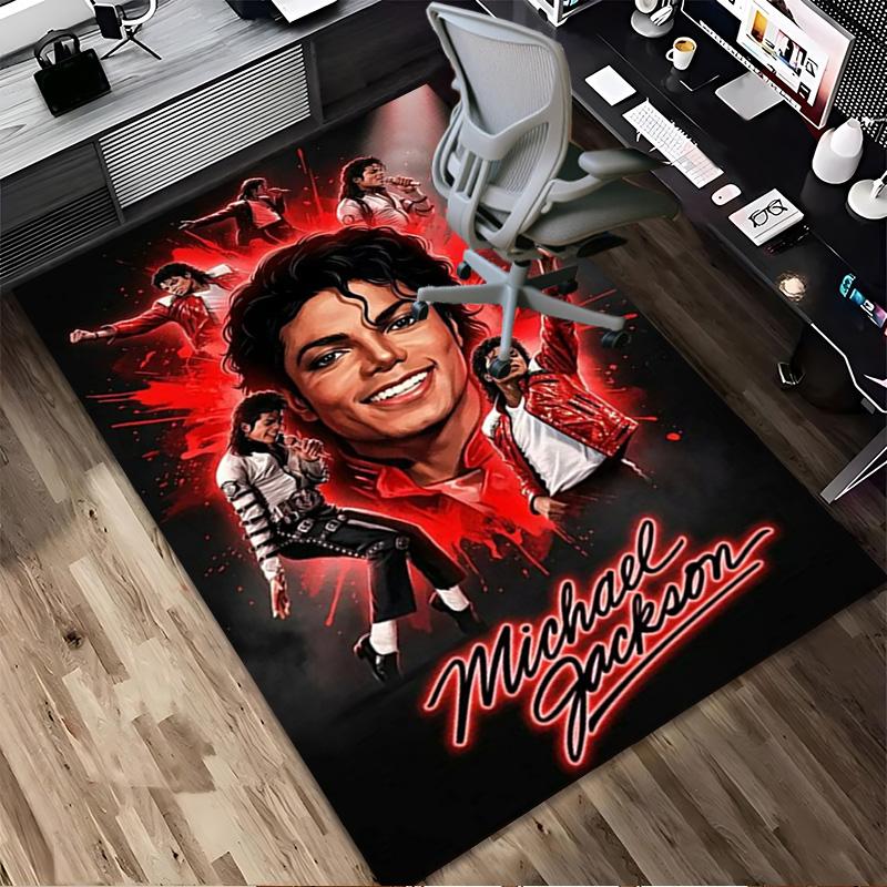 Michael Jackson Living Room Nonslip Area Rug Soft Carpet For Bedroom Gameoom Playroom Sofa Office Home Decor Doormat