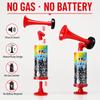 Reusable Hand Pump Air Horn Portable No Gas No Battery Cheer Horn for Football Games Sports Events Parties