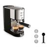 Krups Kávovar na espresso s pumpou, nerezový, Kompaktní design, Automatické vypnutí, Thermoblock XP444C10